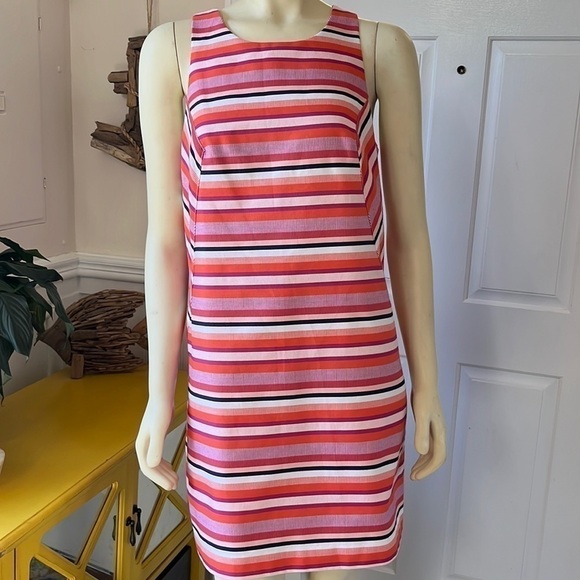 NWT Trina Turk Visalia Striped Sleeveless Sheath Dress 10 - Picture 3 of 11